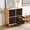 Brown,11'', variant on 6 Pack Fabric Storage Cubes Bins, Collapsible Cube Organizer with Faux Leather Handle, Foldable Closet Storage Boxes for Shelves, Bedroom, Living Room (11'',Black)