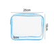 thumbnail image 2 of Paquete de 5 bolsas de aseo con cremallera de PVC transparente, bolsa de maquillaje portátil para vacaciones, baño y organización, 2 of 6