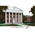 thumbnail image 1 of Université du Mississippi Campus Images Lithographie Imprimée, 1 of 1