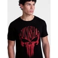 thumbnail image 4 of Punisher Men's and Big Men's Skull Cotton Graphic Tee with Short Sleeves, Sizes S-3XL, 4 of 5
