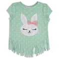 thumbnail image 2 of Young Hearts Toddler Girl Bunny Tee W/ Scrunchie, Size 2T-4T, 2 of 4