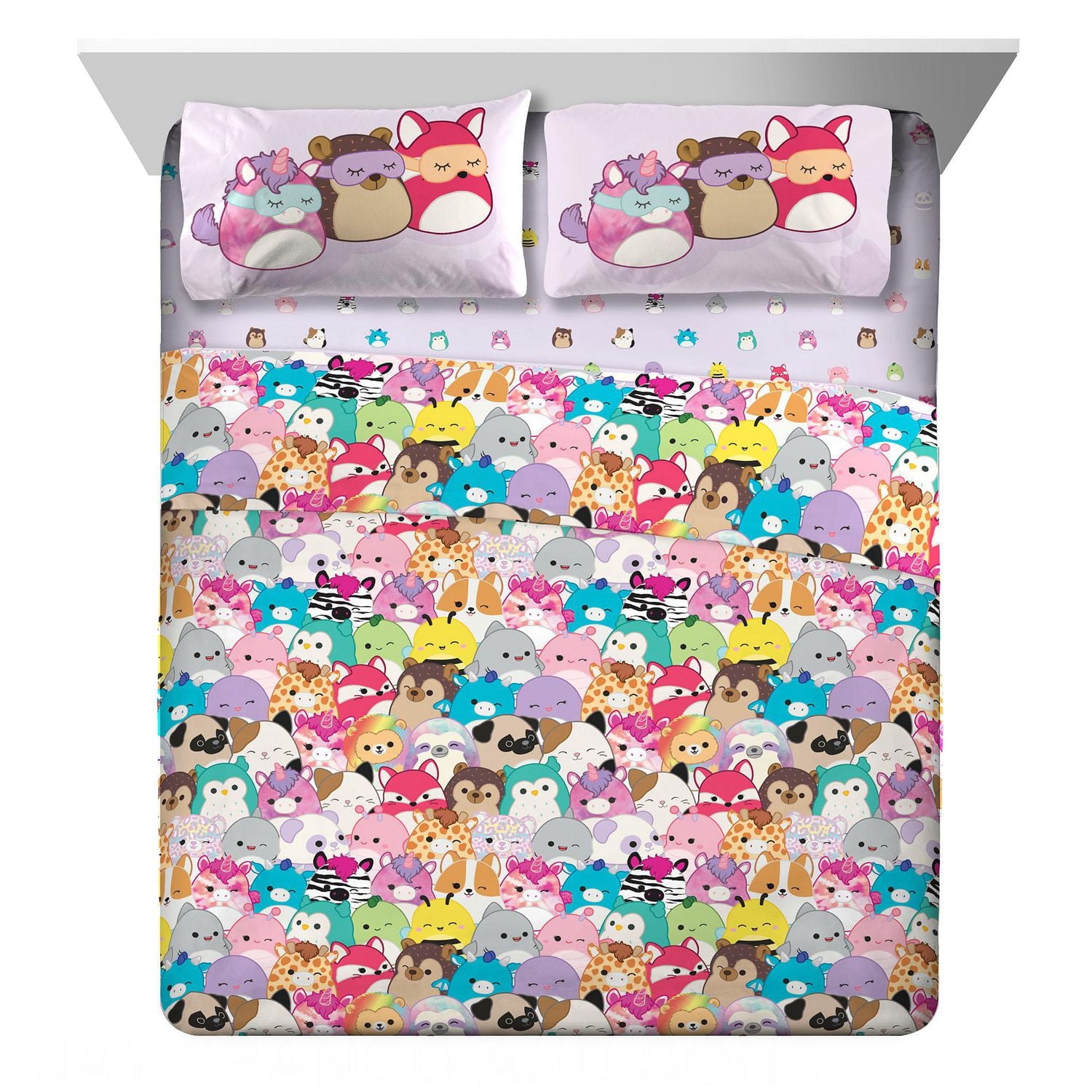 Squishmallows "Mallow Dreams" Full Sheet Set