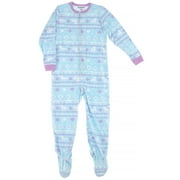 Komar Kids Girls Fleece Blanket Sleeper Footed Pajamas Sizes 6-16