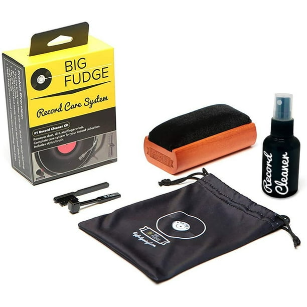 Kit de limpieza de discos Big Fudge Solucion completa de limpieza de vinilo 4 en 1