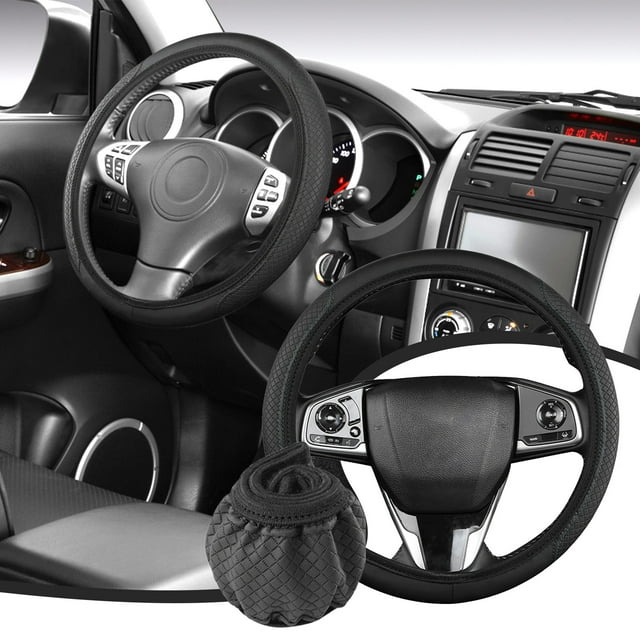 NARABB Car Accessories Interior - Car Steering Wheel Cover,elastic Stretch Car Steering Wheel Cover,leather Car Steering Wheel Cover Elastic,Car Steering Wheel Cover Non Slip