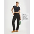 thumbnail image 7 of baleaf Women's Hiking Pants 29'' Convertible Zip-Off Pants with 6 Pockets Water Resistant Lightweight Quick Dry UPF 50+ Black L, 7 of 7