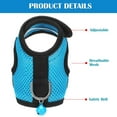 thumbnail image 6 of Minzimin 2 Pieces Guinea Pig Clothes Baby Ferret Rats Hamster Soft Mesh Harness Leash Vest Set with Bell for Guinea Pigs, Hamster, Ferret, Rabbit, Chinchilla and Similar Small Animals, 6 of 7