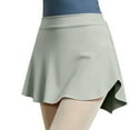 thumbnail image 2 of HAOTAGS Teen Girls High-Waist Dance Skirt(5-15), Mini Skirt for School Performances, Parties & Festivals Army Green 6-10Years, 2 of 5