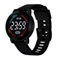 thumbnail image 3 of Resicozy Mens Digital Watch Round Watches Ultra-Thin Wrist Watch For Men Running Sports Black, 3 of 4
