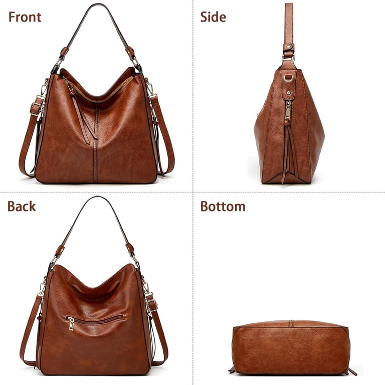 GMDISC Hobo Crossbody Bag for Women, Brown photo 7