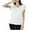 White, variant on Uaswgudfs Women's Soft Cotton V Neck Pajama Top Loose-Fit Sleepwear,Short Sleeve Nightshirt Comfortable Basic Loungewear