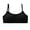 Black, variant on Training Bras For Girls 10–14 Adjustable Spaghetti Strap Front Double Button Decor Cami Bra Solid Fixed Padded Wireless Cotton Puberty Underwear Vest No Steel Ring Breathable Teen Crop Top