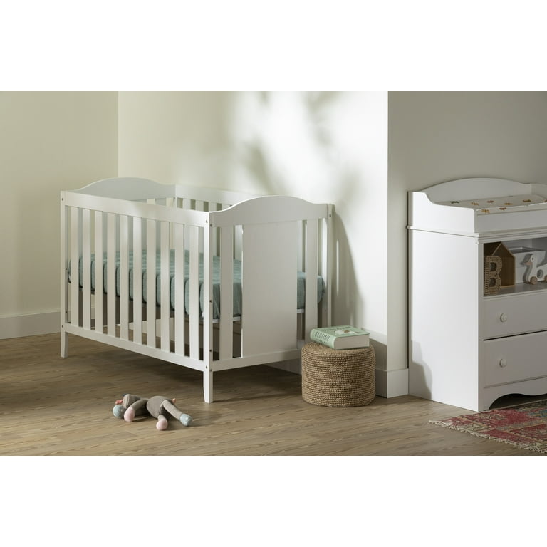South Shore Angel Crib and Toddlers Bed in Pure White Walmart