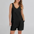 thumbnail image 3 of Women Short Romper Jumpsuits for Shorts Summer Casual Loose Sleeveless, 3 of 9