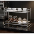 Storage Rack On Guard Rails Fzaqwen 2 Piece Stainless Steel Shelf Organizer Raised Guard Rails for ...