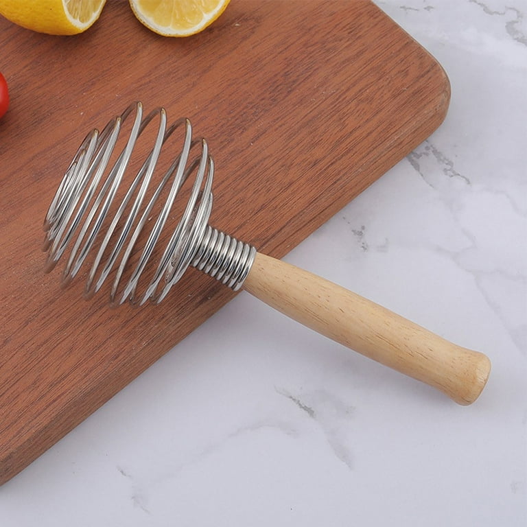 Stainless Steel Spring Coil Whisk Wire Whip Cream Egg Beater