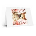 thumbnail image 2 of DistinctInk Greeting Card / Note Card - Valentine's Day Canaan Dog Puppy - PACK of 3, 2 of 7