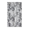 thumbnail image 1 of Tropical Hanging Pocket Organizer, Print of Exotic Plantation Palm Leaves Hawaiian Greyscale Layout, Printed Polyester Storage Bag with Pockets, 21" x 31", Dimgray White, 1 of 2