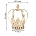 thumbnail image 5 of Balsa Circle 8" Gold Metal Crown Cake Topper Kids Birthday Party Wedding Centerpiece Decorations, 5 of 6
