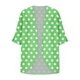 thumbnail image 5 of Mujeres de Manga Larga Tops Casual Impreso Suelto Cubrir Blusa de Cardigan Primavera Verano, 5 of 5