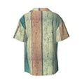 thumbnail image 2 of Disketp Men's Hawaiian Hardwood Print Shirts Button Down Holiday Beach Shirts-Medium, 2 of 7