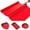 Red, variant on EuChoiz Silicone Baking Mat Roll 16 in x 5 FT Free Cutting Non-Slip Pastry Mat, Non-Stick Reusable