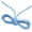 Blue + Clear Plastic Tips, variant on Loop King Shoe Laces - Durable Laces for Sneakers - Perfect for Athletic Adults and Kid - Red + Clear Plastic Tips- 140cm