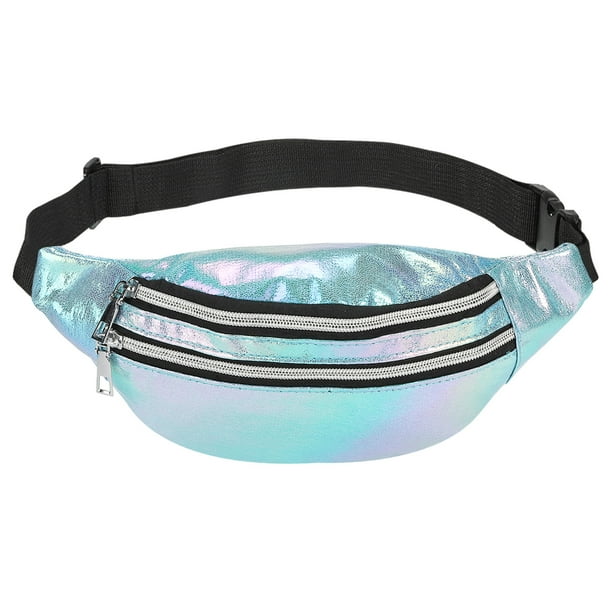 Uxcell 80s Fanny Pack for Women Waist Bag 90s Fanny Pack Light