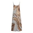 thumbnail image 5 of Vestido de cuello en V con estampado de encaje sin mangas con bolsillo de verano informal de moda para mujer Pompotops ghjkhdj9776, 5 of 5