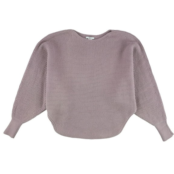 bar III Womens Ribbed Pullover Sweater, Purple, X-Small