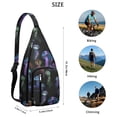 thumbnail image 3 of 4-Pockets Cross Body Bags for Woman Men,Cute Sea Life Sling Bag Chest Bag with Adjustable Strap Women's Crossbody Bags for Outdoors Hiking Traveling, 3 of 4
