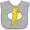 AC-Heather Grey, variant on Inktastic Superhero Baby Lightening Bolt Boys or Girls Baby Bib