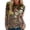 Brown, variant on My Items Shirts for Women Women's Long Sleeve Shirts Womens Long Sleeve Tops Casual Blouse Crew Neck Shirts Tunic Basic Floral Printed Tee Shirts S