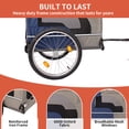 thumbnail image 5 of UPLLX Dog Bike Trailer, Foldable Pet Bicycle Cart w/ Quick Release Wheels & Safety Leash, Blue+Grey, 5 of 10