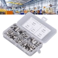 thumbnail image 1 of Kit d'Assortiment d'Écrous à Rivet à Tête Plate 100Pcs Fixation Portable 5 Types pour Véhicule, 1 of 8