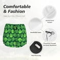 thumbnail image 4 of Gukieu green Skull Print Women's Sports Shorts with Drawstring Elastic Waistband for Running, Yoga, Fitness-XX-Large, 4 of 7