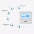 thumbnail image 3 of Electric Heating Thermostat 2.6Inch LCD Display Digital Weekly-programmable Room Thermostat Child Lock Intelligent Thermostat, 3 of 8