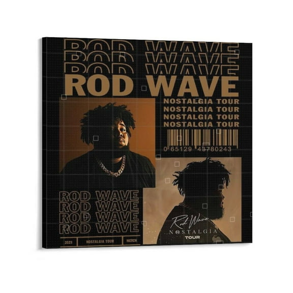 Rod Wave Poster (25) Wall Art Poster Gifts Bedroom Prints Home Decor Hanging Picture Canvas Painting Posters 20x20inch(50x50cm)