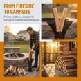 thumbnail image 3 of Kindling Splitter Log Wedge,Wood Stove Fireplace and Fire Pit,Manual Portable Log Splitter,Wedge Point Head,Black,with Fixed Screws, 3 of 5