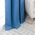 thumbnail image 5 of Aurora Home  Cotton Blend Rod Pocket and Backtab Curtains- Set of 2 Blue - 84"L, 5 of 5