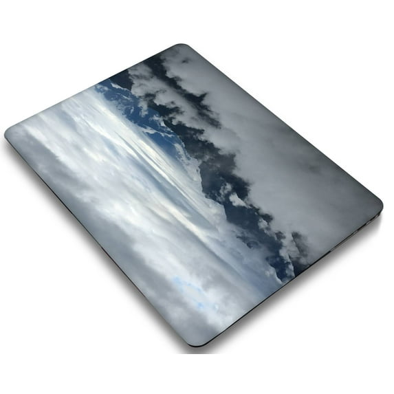 KSK KAISHEK Protective Case Hard Cover Compatible with Old MacBook Air 13 inchs( No Touch, 2010 - 2017) + Black Keyboard Cover Model A1369 & A1466, No USB-C Sky Series 0579
