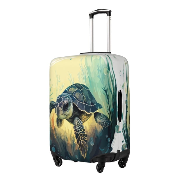 Fotbe Watercolor Turtle3 Funda Protectora para Equipaje, Antirrayones y Resistente a la Suciedad, Compatible con Maletas de 18 a 32 Pulgadas-X-Large