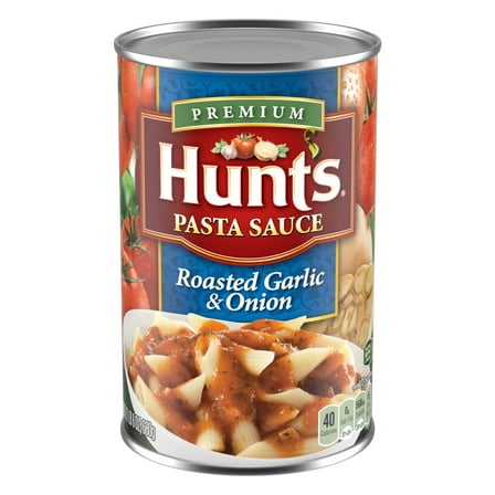 Pack of 3 Hunt's Roasted Garlic & Onion Pasta Sauce, 24 OZ (packaging may vary)