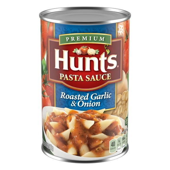 Pack of 4 Hunt's Roasted Garlic & Onion Pasta Sauce, 24 OZ (packaging may vary)