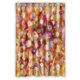 thumbnail image 1 of Cortina de Ducha ABPHQTO impermeable poliéster Blanco Amarillo Flores Rojas Marrón 120x180 cm, 1 of 1