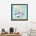 thumbnail image 4 of Kids Nursery Art Pastel Muted "Rainbow Panda" White Float Frame Canvas Art - 30x30, 4 of 5