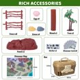 thumbnail image 4 of Dinosaur Toys for Kids, 56 Pcs Dinosaur Play Set, Dinosaur Figures, Play Mat, Trees, Rocks, Container to Create a Dino World,  Gift for Boys Girls Kids 3-8, 4 of 10