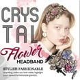thumbnail image 2 of Jewelry VerPetridure Crystal Flower Headband Women Sparkling Hair Band Crystal Accessory, 2 of 5