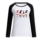 thumbnail image 4 of Pntutb Blusa de manga larga con cuello redondo y costuras navideñas para mujer Pntutb Pntutb-6006, 4 of 5