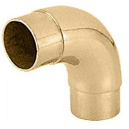 CRL HR15CPB Polished Brass EZ Radius 90 Degree Corner for 1-1/2 Tubing